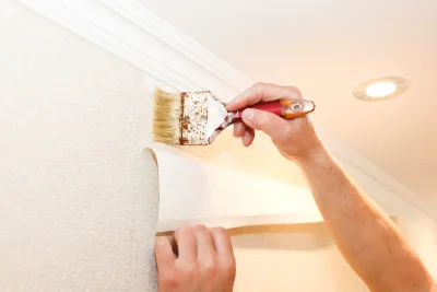 Pose de papier peint à Lecey — revêtements muraux et toiles de verre
